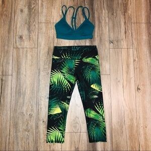 Fabletics Nature Bra and Legging Workout Set